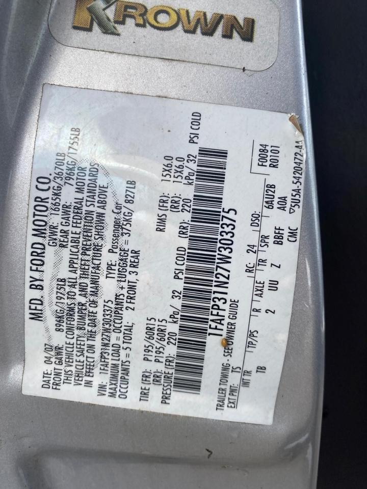 2007 Ford Focus S, HATCH, MANUAL, ONLY 84,000KMS, AS IS SPECIAL - Photo #15