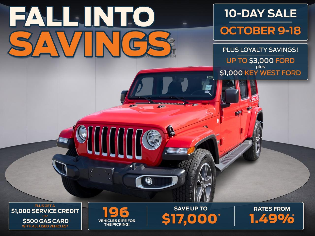 Red 2023 Jeep Wrangler SUV / Crossover Four-Wheel Drive Automatic