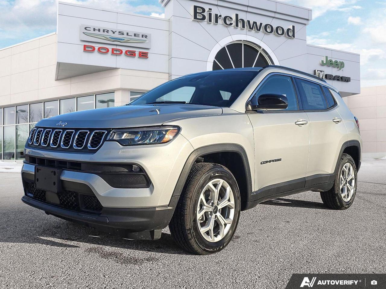 SelecTerrain Traction Management System
Jeep Clean Air System
FullSpeed Forward Collision Warning Plus
Pedestrian/Cyclist emergency braking
Active Lane Management System
BlindSpot Monitoring w/ Rear CrossPath Detection
Drowsy driver detection
Rear seat reminder alert
Electronic Stability Control
Rain Brake Support
Hill Start Assist
AllSpeed Traction Control
ParkView Rear BackUp Camera
Electronic Roll Mitigation
Trailer Sway Control
Electric park brake
LED reflector headlamps
Experience the future of SUV driving with the 2026 Jeep Compass North! This cutting-edge vehicle combines rugged capability with modern luxury, perfect for adventurers and city dwellers alike.

Key Features:
- Advanced 4WD system for unparalleled off-road performance
- Fuel-efficient 2.0L 4-cylinder engine with automatic transmission
- Spacious interior with premium cloth/vinyl bucket seats
- Uconnect 5 infotainment system with 8.4 display
- Smart device integration and mobile hotspot
- Heated front seats and leather steering wheel
- Comprehensive safety features including blind spot detection and collision mitigation

Dont miss out on this exceptional SUV! Reserve your 2026 Jeep Compass North today or contact Birchwood Chrysler Dodge Jeep Ram for more information. Schedule a test drive and experience the perfect blend of comfort, technology, and capability firsthand.
Birchwood Chrysler Dodge is your choice for New Chrysler, Dodge, Jeep, RAM vehicles in Winnipeg. 
 
With us, Experience is Everything. Complete as much or as little of your purchase online as you like. All pricing you see is what you pay. No hidden fees. All new vehicle special offers and discounts are already calculated in the pricing. On our website you can choose payment options and terms knowing these are transparent and accurate.

Start your purchase online to build your exact pricing to your specifics like how much money down, vehicle trade and any accessories or added optional protection that suits your needs.

Any questions let us know by calling (204) 774-4444, wed love to send you a video to clarify any questions about a vehicle!

Visit us in store at 90-3965 Portage Ave in the Birchwood Autopark.

Dealer permit #5686
Dealer permit #5686