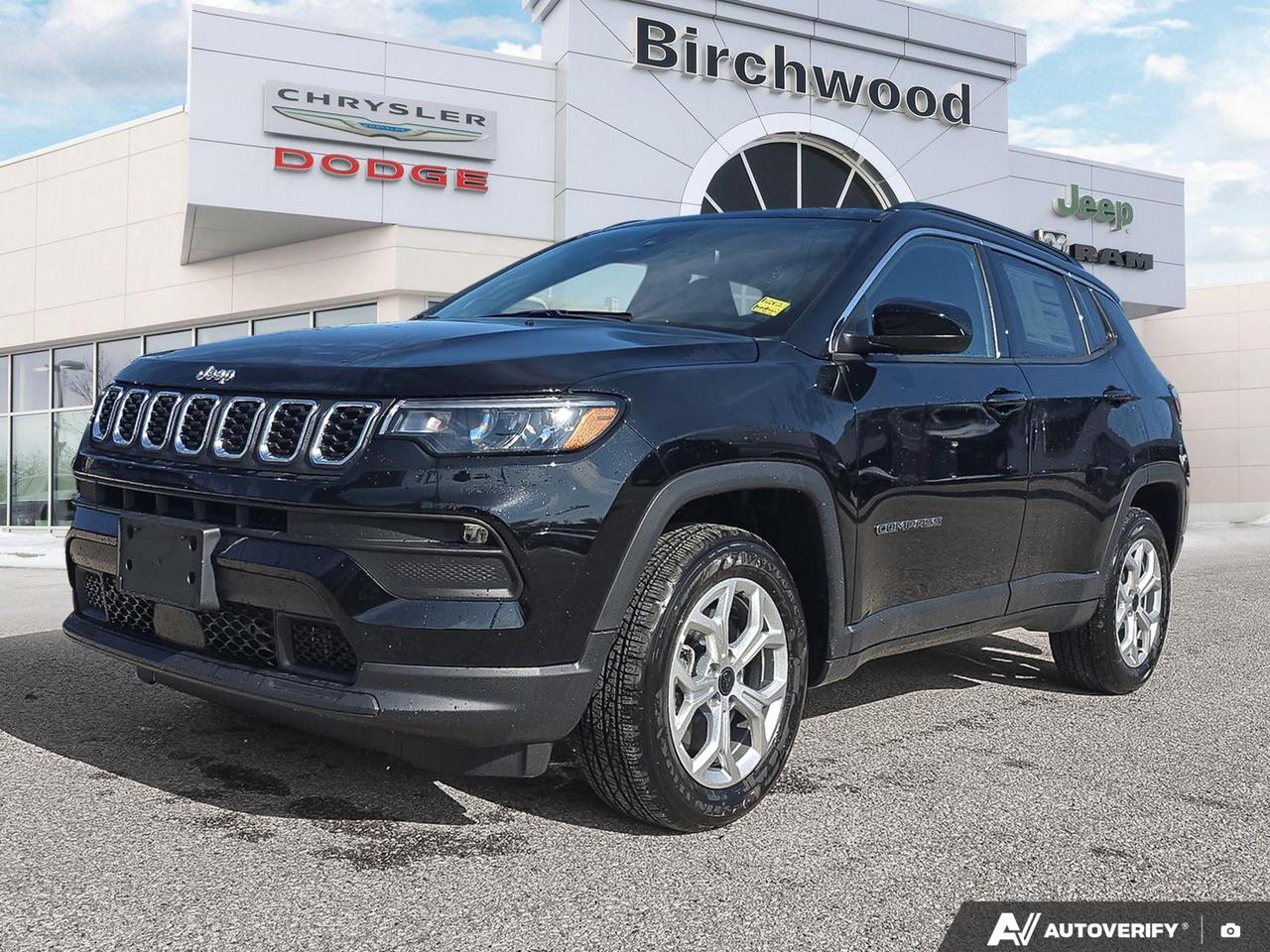 SelecTerrain Traction Management System
Jeep Clean Air System
FullSpeed Forward Collision Warning Plus
Pedestrian/Cyclist emergency braking
Active Lane Management System
BlindSpot Monitoring w/ Rear CrossPath Detection
Drowsy driver detection
Rear seat reminder alert
Electronic Stability Control
Rain Brake Support
Hill Start Assist
AllSpeed Traction Control
ParkView Rear BackUp Camera
Electronic Roll Mitigation
Trailer Sway Control
Electric park brake
LED reflector headlamps
Experience the future of SUV driving with the 2026 Jeep Compass North! This cutting-edge vehicle combines rugged capability with advanced technology, perfect for the modern adventurer.

Key Features:
- 4WD system with Selec-Terrain for optimal traction in any condition
- 2.0L 4-cylinder turbo engine for impressive power and efficiency
- Uconnect 5 with 8.4 display for seamless connectivity
- Heated front seats and steering wheel for ultimate comfort
- Advanced safety features including Blind Spot Detection and Lane Keeping Assist
- Mobile hotspot for on-the-go connectivity
- Premium cloth/vinyl bucket seats for style and durability

Ready to embrace the future of driving? Reserve your 2026 Jeep Compass North today! Visit Birchwood Chrysler Dodge Jeep Ram or contact us online to schedule a personalized consultation. Dont miss this opportunity to be among the first to experience this innovative SUV!
Birchwood Chrysler Dodge is your choice for New Chrysler, Dodge, Jeep, RAM vehicles in Winnipeg. 
 
With us, Experience is Everything. Complete as much or as little of your purchase online as you like. All pricing you see is what you pay. No hidden fees. All new vehicle special offers and discounts are already calculated in the pricing. On our website you can choose payment options and terms knowing these are transparent and accurate.

Start your purchase online to build your exact pricing to your specifics like how much money down, vehicle trade and any accessories or added optional protection that suits your needs.

Any questions let us know by calling (204) 774-4444, wed love to send you a video to clarify any questions about a vehicle!

Visit us in store at 90-3965 Portage Ave in the Birchwood Autopark.

Dealer permit #5686
Dealer permit #5686