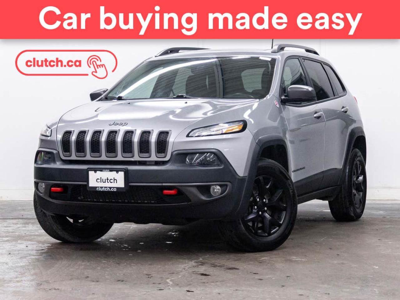 Used 2017 Jeep Cherokee TrailHawk 4WD w/ Apple CarPlay & Android Auto, Front Heated Seats, Power Moonroof for sale in Toronto, ON