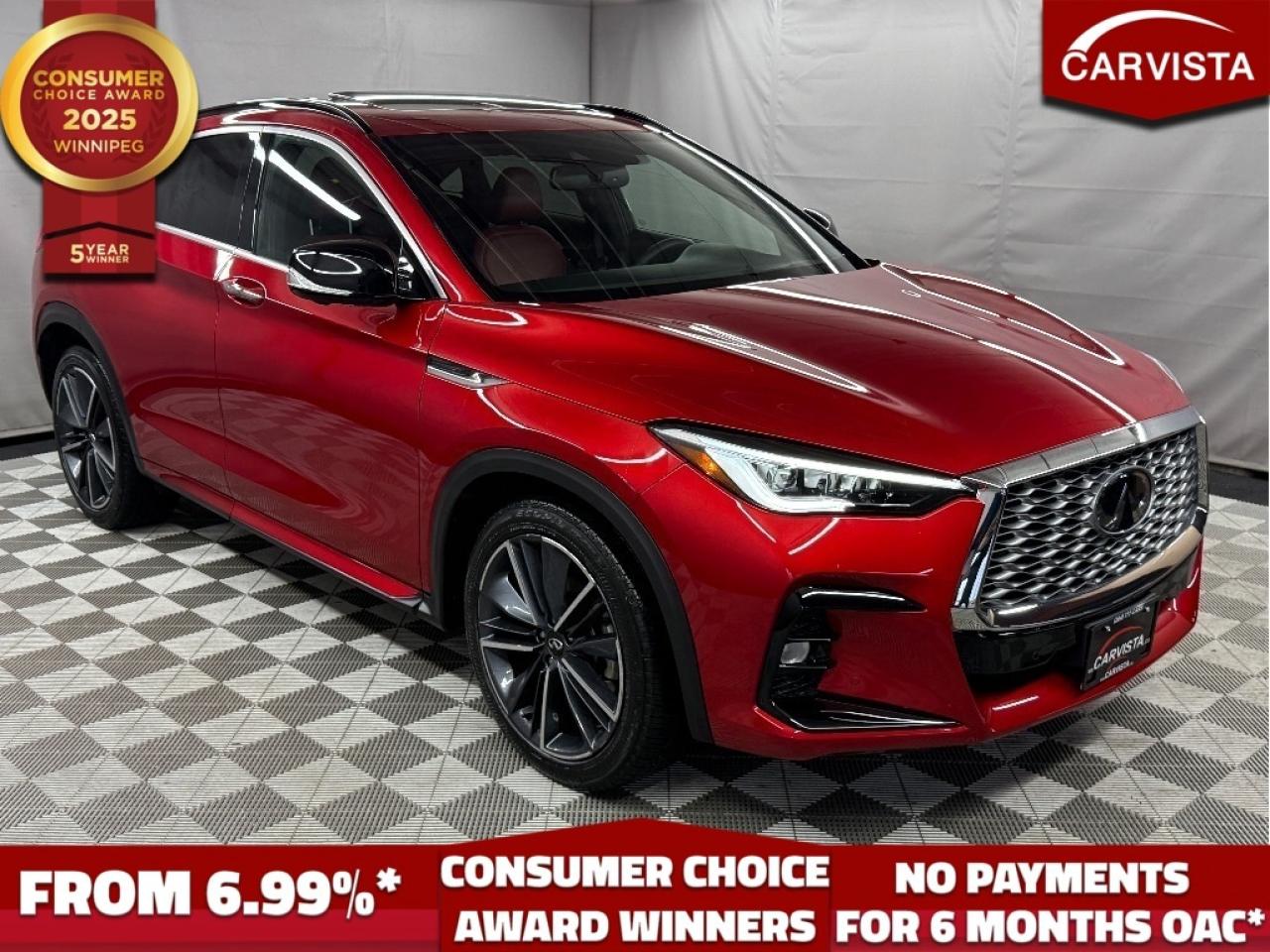 Used 2023 Infiniti QX 55 SENSORY AWD - NO ACCIDENTS/FACTORY WARRANTY/LOW KM for sale in Winnipeg, MB