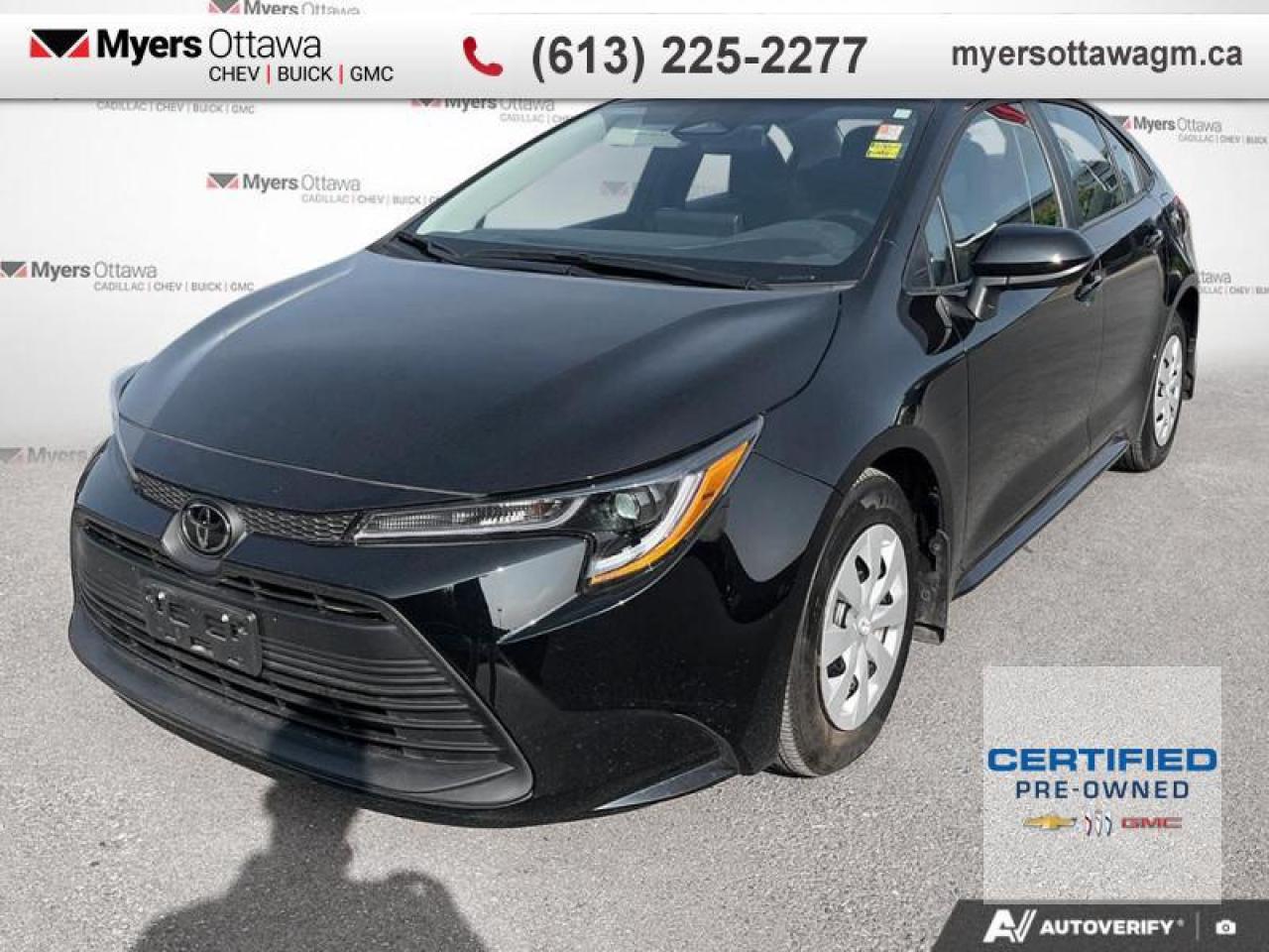 <b>CERTIFIED </b><br>   Compare at $30895 - Myers Cadillac is just $29995! <br> <br>JUST IN - ULTRA LOW KM!!! 2023 COROLLA L SEDAN- AUTO, REAR CAMERA, CARPLAY/ANDROID AUTO, POWER EVERYTHING, KEYLESS ENTRY, ONE OWNER, CLEAN CARFAX, NO ADMIN FEES. CERTIFIED. <br> <br>To apply right now for financing use this link : <a href=https://creditonline.dealertrack.ca/Web/Default.aspx?Token=b35bf617-8dfe-4a3a-b6ae-b4e858efb71d&Lang=en target=_blank>https://creditonline.dealertrack.ca/Web/Default.aspx?Token=b35bf617-8dfe-4a3a-b6ae-b4e858efb71d&Lang=en</a><br><br> <br/>Certified Pre-Owned Vehicles. Instead of worries our vehicles come with a 150+ point inspection and a 30 day / 2,500kms Vehicle Exchange Privilege. Buy with confidence! <br> <br/><br>All prices include Admin fee and Etching Registration, applicable Taxes and licensing fees are extra.<br>*LIFETIME ENGINE TRANSMISSION WARRANTY NOT AVAILABLE ON VEHICLES WITH KMS EXCEEDING 140,000KM, VEHICLES 8 YEARS & OLDER, OR HIGHLINE BRAND VEHICLE(eg. BMW, INFINITI. CADILLAC, LEXUS...)<br> Come by and check out our fleet of 50+ used cars and trucks and 160+ new cars and trucks for sale in Ottawa.  o~o
