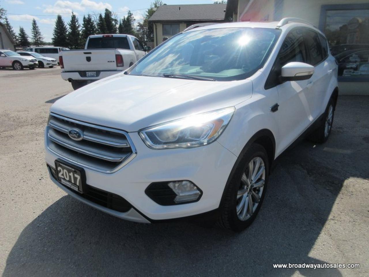 Used 2017 Ford Escape FOUR-WHEEL DRIVE TITANIUM-EDITION 5 PASSENGER 2.0L - ECO-BOOST.. NAVIGATION.. PANORAMIC SUNROOF.. LEATHER.. HEATED SEATS & WHEEL.. BACK-UP CAMERA.. for sale in Bradford, ON