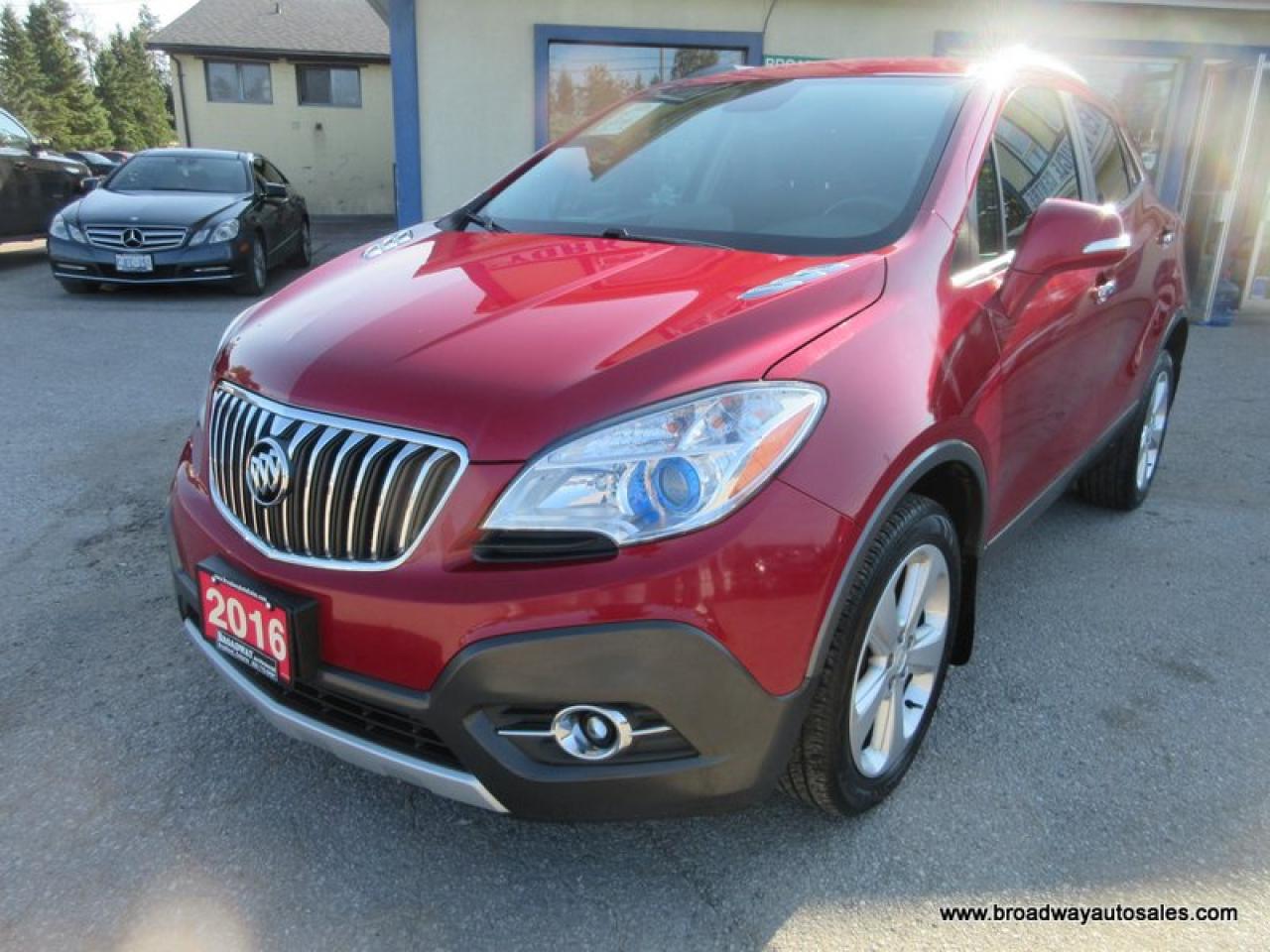 Used 2016 Buick Encore ALL-WHEEL DRIVE CONVENIENCE-PACKAGE 5 PASSENGER 1.4L - TURBO.. LEATHER TRIM INTERIOR.. CD/AUX/USB INPUT.. KEYLESS ENTRY.. for sale in Bradford, ON