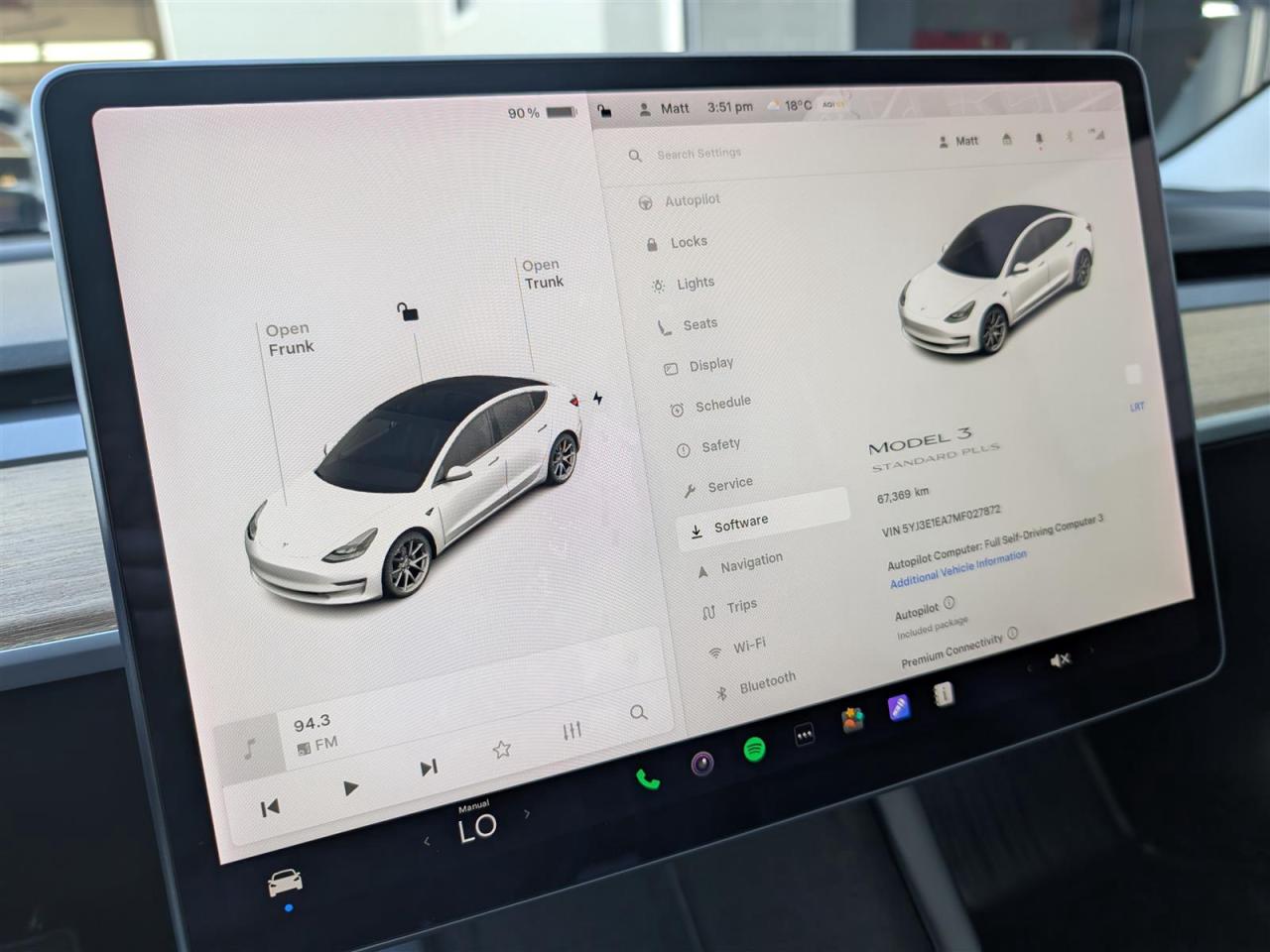 2021 Tesla Model 3 STANDARD RANGE PLUS