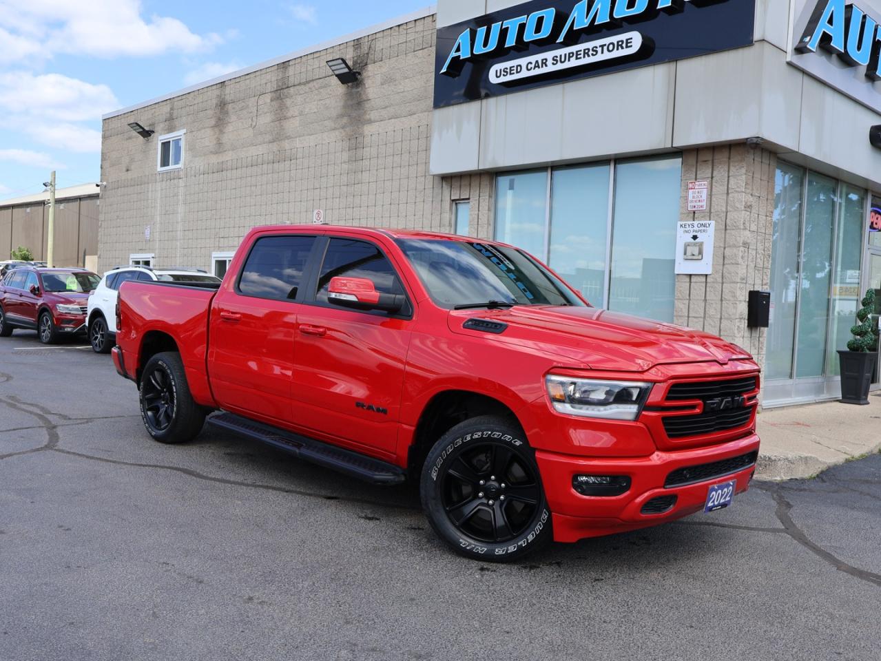 2022 RAM 1500 SPORT V8 HEMI 4WD CERTIFIED CAMERA NAV BLUETOOTH LEATHER HEATED P.SENSORS CRUISE ALLOYS - Photo #8