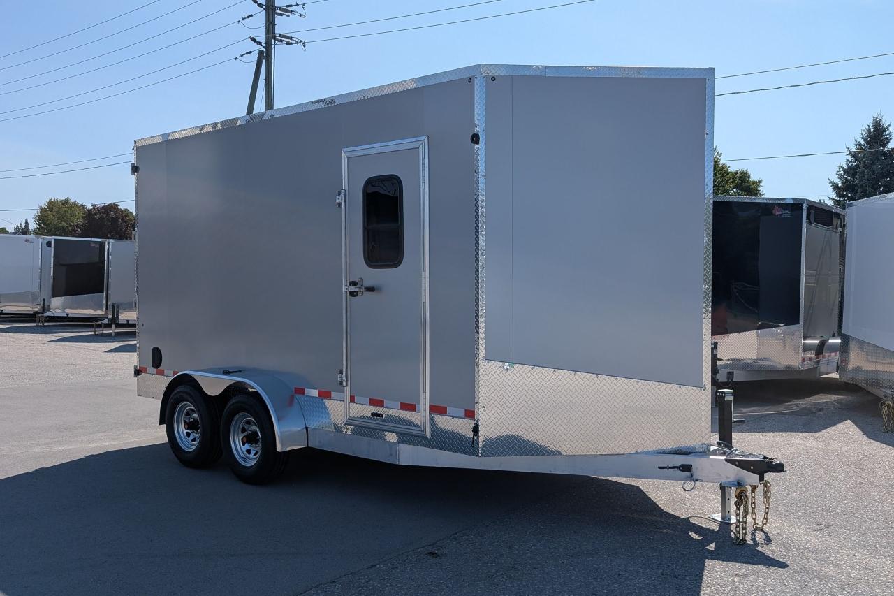 2025 Canadian Trailer Company 7x14 V Nose Cargo Trailer Aluminum Tandem Axle