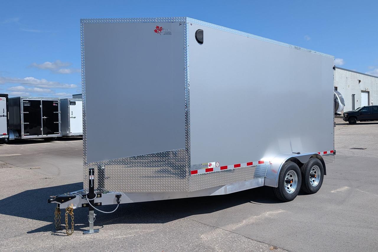 2025 Canadian Trailer Company 7x14 V Nose Cargo Trailer Aluminum Tandem Axle Photo4