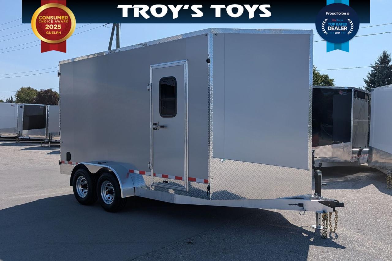 2025 Canadian Trailer Company 7x14 V Nose Cargo Trailer Aluminum Tandem Axle