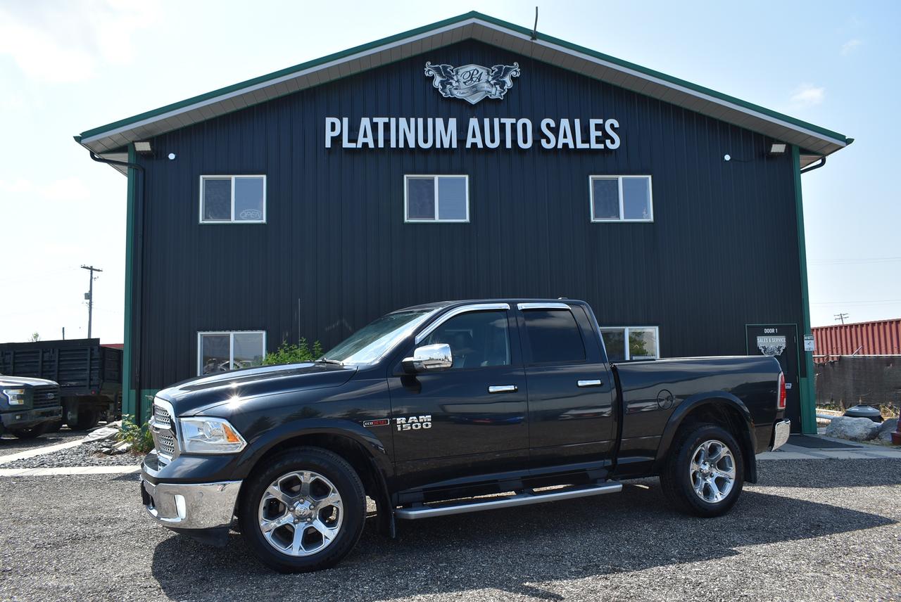 <p data-start=63 data-end=118>🚨&nbsp;<strong data-start=66 data-end=113>FOR SALE &ndash; 2015 RAM 1500 LARAMIE ECO DIESEL LOW KMS</strong> 🚨</p><p data-start=120 data-end=207>💥 <strong data-start=123 data-end=163>100,820 KM | 3.0L V6 EcoDiesel | 4x4 | BC TRUCK</strong>&nbsp;💥<br data-start=166 data-end=169>📍 BC Unit &ndash; Clean & Well Maintained</p><p data-start=209 data-end=480>The <strong data-start=213 data-end=238>2015 RAM 1500 Laramie</strong> delivers the perfect balance of <strong data-start=271 data-end=305>power, efficiency, and luxury.</strong> Powered by the <strong data-start=321 data-end=352>legendary 3.0L EcoDiesel V6</strong>, this truck offers impressive torque, towing strength, and fuel economy &mdash; making it ideal for both work and everyday driving.</p><p data-start=482 data-end=1052>✨ <strong data-start=484 data-end=514>Key Features & Highlights:</strong><br data-start=514 data-end=517>✅ Laramie Edition &ndash; premium luxury trim<br data-start=556 data-end=559>✅ Leather interior with heated & cooled seats<br data-start=604 data-end=607>✅ Heated steering wheel for ultimate comfort<br data-start=651 data-end=654>✅ 8.4&rdquo; Uconnect touchscreen with navigation & Bluetooth<br data-start=709 data-end=712>✅ Premium Alpine sound system<br data-start=741 data-end=744>✅ Dual-zone automatic climate control<br data-start=781 data-end=784>✅ Backup camera & parking sensors<br data-start=817 data-end=820>✅ Chrome accents, bumpers & grille<br data-start=854 data-end=857>✅ Power-adjustable seats with memory settings<br data-start=902 data-end=905>✅ Crew Cab &ndash; spacious interior with plenty of room<br data-start=955 data-end=958>✅ 4x4 capability &ndash; ready for all Canadian seasons<br data-start=1007 data-end=1010>✅ Tow package for all your hauling needs</p><p data-start=1054 data-end=1230>🔥 <strong data-start=1057 data-end=1116>This BC truck is clean, low mileage, and built to last.</strong> Whether you need a daily driver with comfort or a capable workhorse, this Laramie EcoDiesel is the perfect fit.</p><p>&nbsp;</p><p data-start=1232 data-end=1277>📍 Available now at <strong data-start=1252 data-end=1275>Platinum Auto Sales</strong></p><p data-start=1232 data-end=1277>&nbsp;</p><pre><strong><span style=color: #3e4153; font-family: Larsseit, Arial, sans-serif; font-size: 16px; white-space: pre-line; background-color: #f8f9f9;>DEALER PERMIT # 4744<br><br></span></strong>STOCK # 1604<br><br><span style=color: #3e4153; font-family: Larsseit, Arial, sans-serif; font-size: 16px; white-space: pre-line; background-color: #f8f9f9;>FRESH MB SAFETY</span><br><br><span style=color: #3e4153; font-family: Larsseit, Arial, sans-serif; font-size: 16px; white-space: pre-line; background-color: #f8f9f9;>200 POINT INSPECTION SO YOU CAN BUY WITH CONFIDENCE</span><br><br><span style=color: #3e4153; font-family: Larsseit, Arial, sans-serif; font-size: 16px; white-space: pre-line; background-color: #f8f9f9;>CARFAX available</span><br><br><span style=color: #3e4153; font-family: Larsseit, Arial, sans-serif; font-size: 16px; white-space: pre-line; background-color: #f8f9f9;>LOW RATE FINANCING AVAILABLE *OAC</span><br><br><span style=color: #3e4153; font-family: Larsseit, Arial, sans-serif; font-size: 16px; white-space: pre-line; background-color: #f8f9f9;>All trades considered</span><br><br><span style=color: #3e4153; font-family: Larsseit, Arial, sans-serif; font-size: 16px; white-space: pre-line; background-color: #f8f9f9;>Extended Warranty available</span><br><br><span style=color: #3e4153; font-family: Larsseit, Arial, sans-serif; font-size: 16px; white-space: pre-line; background-color: #f8f9f9;><strong>Platinum Auto Sales </strong></span><span style=color: #3e4153; font-family: Larsseit, Arial, sans-serif;><span style=font-size: 16px; white-space: pre-line;><strong>conveniently</strong></span></span><strong style=color: #3e4153; font-family: Larsseit, Arial, sans-serif; font-size: 16px; white-space: pre-line;>&nbsp;located off the East Perimeter Hwy at our NEW LOCATION 240 TRANSPORT RD!</strong></pre><pre><br><span style=color: #3e4153; font-family: Larsseit, Arial, sans-serif; font-size: 16px; white-space: pre-line; background-color: #f8f9f9;>THE MPI TIRE PROGRAM IS AVAILABLE MSG FOR DETAILS</span><br><br><span style=color: #3e4153; font-family: Larsseit, Arial, sans-serif; font-size: 16px; white-space: pre-line; background-color: #f8f9f9;>MPI GLASS DIRECT REPAIR/REPLACEMENT</span><br><br><span style=color: #3e4153; font-family: Larsseit, Arial, sans-serif; font-size: 16px; white-space: pre-line; background-color: #f8f9f9;>Open 6 days a week Mon-Friday 9-6 Sat 9-4</span><br><br><strong><span style=color: #3e4153; font-family: Larsseit, Arial, sans-serif; font-size: 16px; white-space: pre-line; background-color: #f8f9f9;>REMEMBER THERES NO BETTER DEAL THEN A PLATINUM DEAL!</span></strong><br><br><br><br><br><span style=color: #3e4153; font-family: Larsseit, Arial, sans-serif; font-size: 16px; white-space: pre-line; background-color: #f8f9f9;>Disclaimer: Please call dealership for availability. Price excludes taxes. Accepted payment methods: Cash, Debit, Certified Cheque, Bank Draft & Credit Cards(surcharge applies to all credit card purchases over $1000).</span></pre>