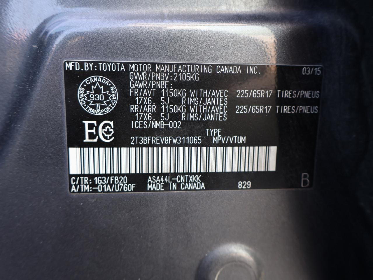2015 Toyota RAV4 LE AWD CERTIFIED *ACCIDENT FREE* CAMERA BLUETOOTH HEATED SEATS CRUISE - Photo #24