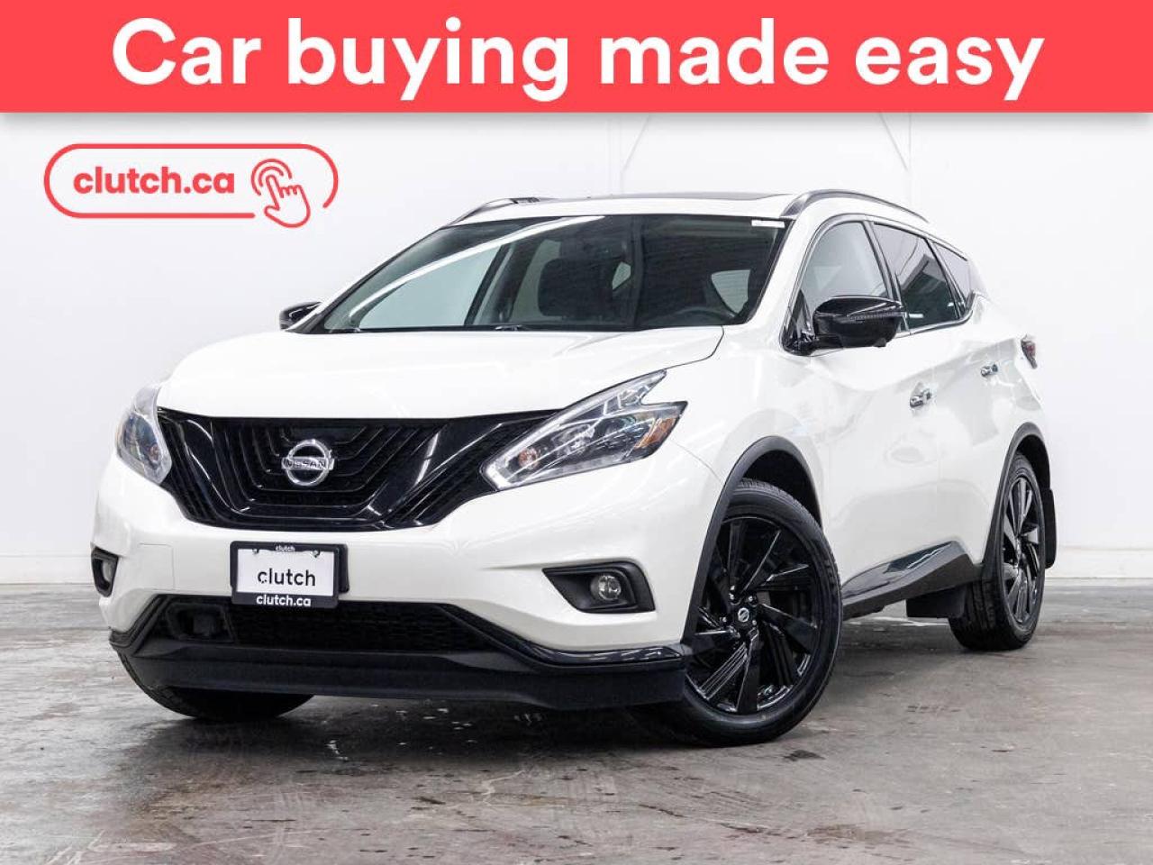 Used 2018 Nissan Murano Midnight AWD w/ Apple CarPlay & Android Auto, Front Heated Seats, Power Moonroof for sale in Toronto, ON