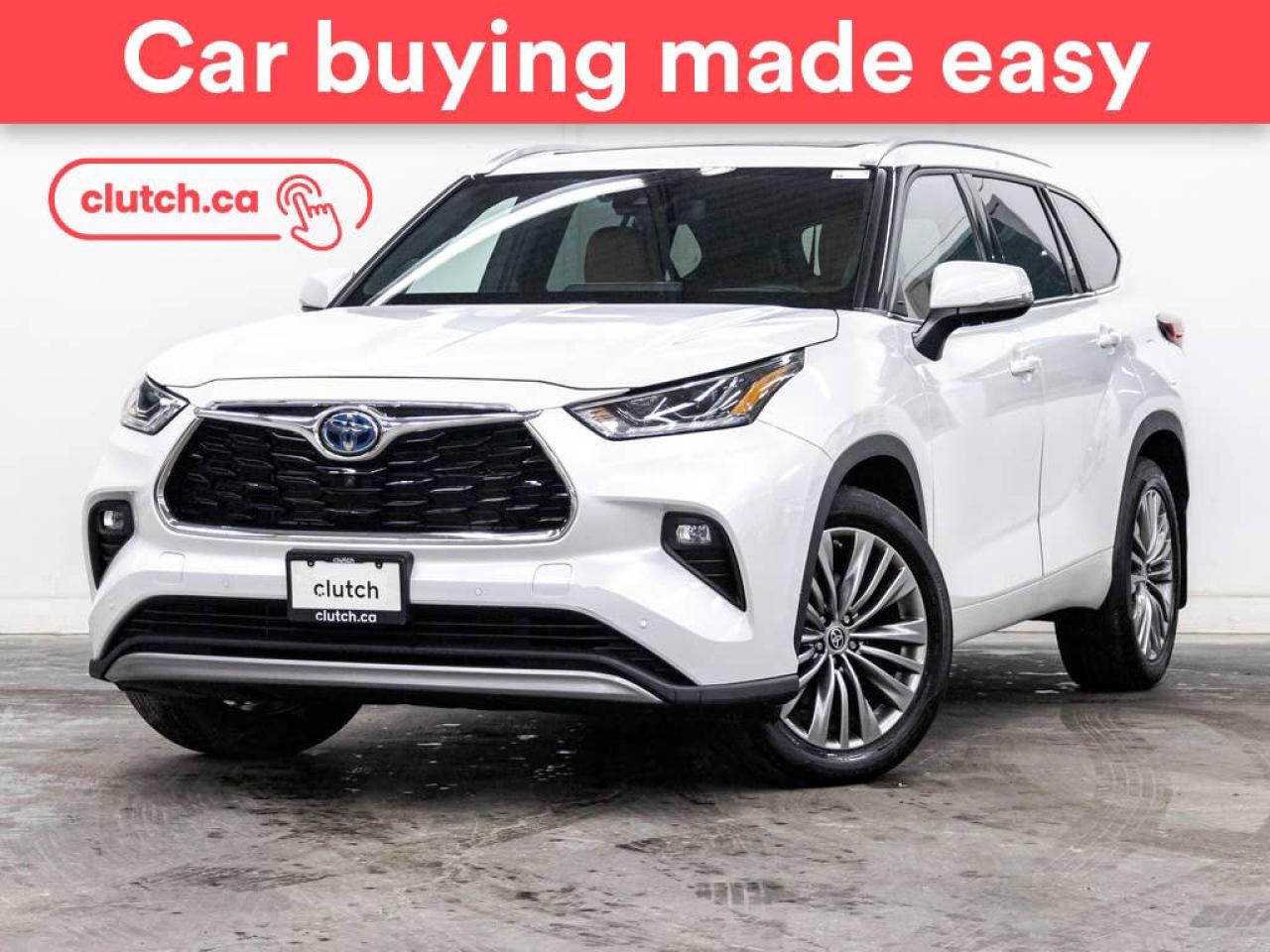 Used 2022 Toyota Highlander HYBRID Platinum AWD w/ Apple CarPlay & Android Auto, Front Heated Seats, Heads Up Display for sale in Toronto, ON