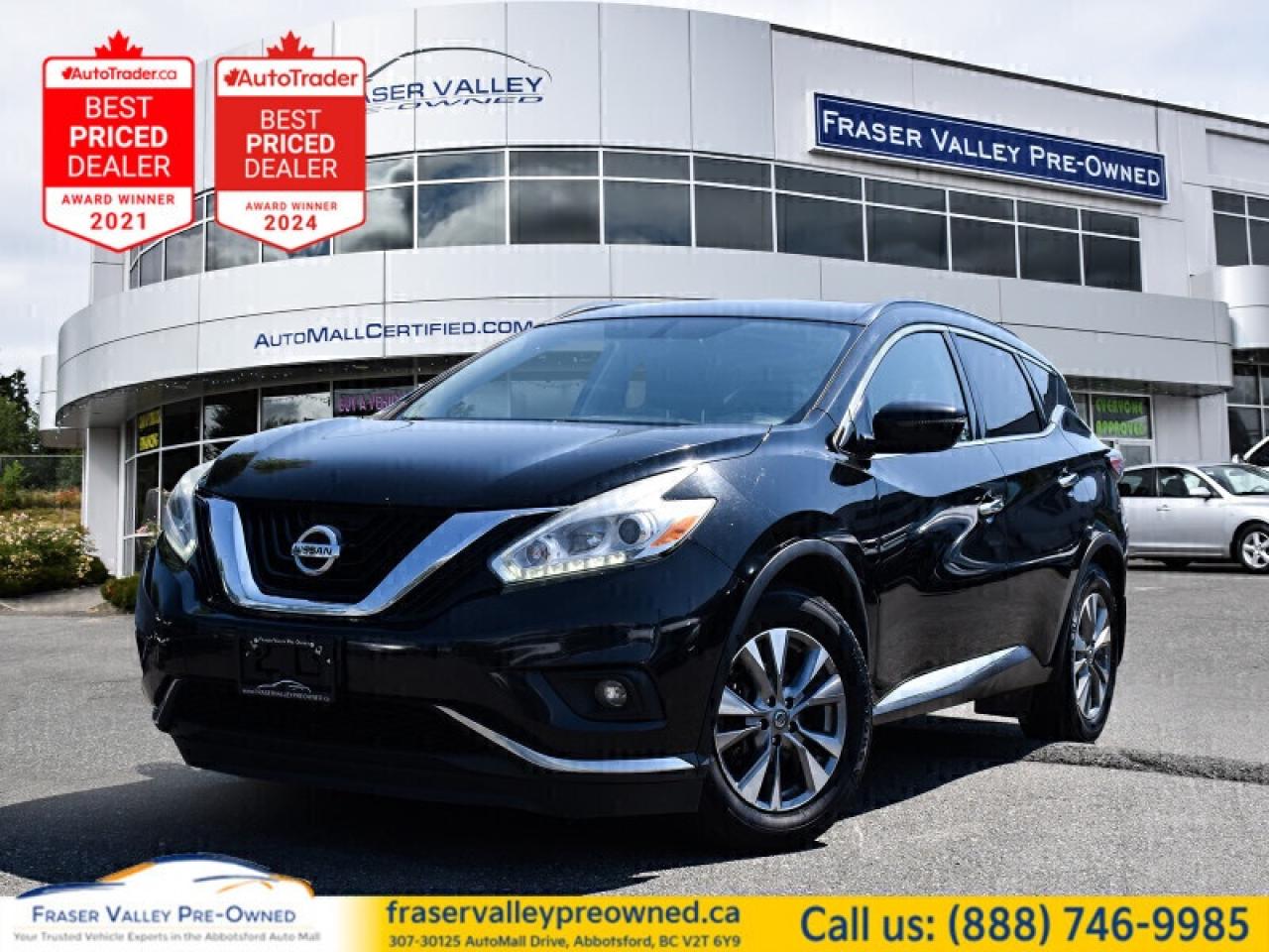 Used 2016 Nissan Murano SV  Budget SUV • Clean History • AWD for sale in Abbotsford, BC