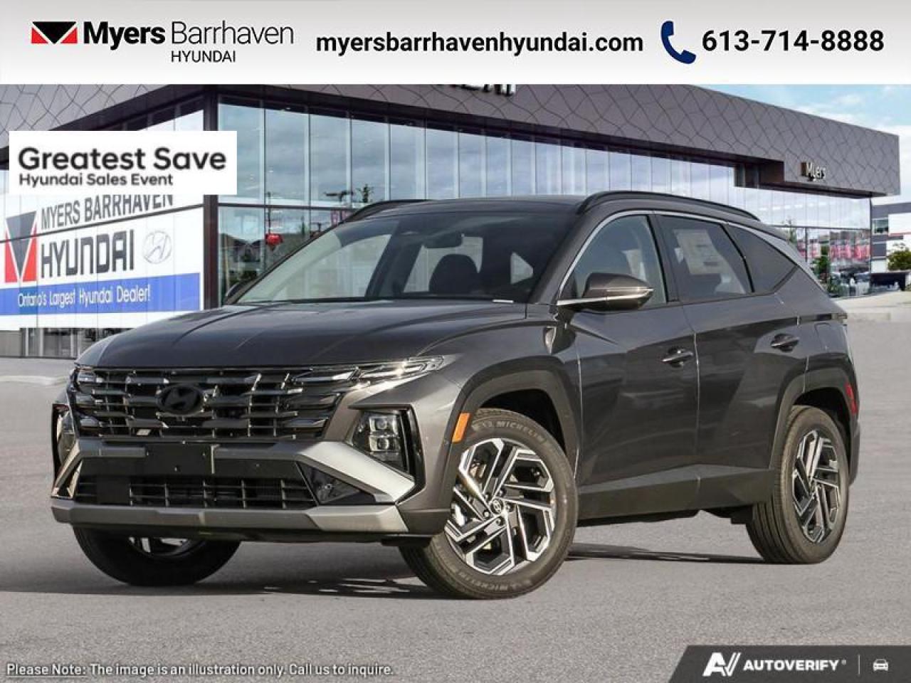 New 2025 Hyundai Tucson Hybrid Ultimate AWD  - Sunroof - $337 B/W for sale in Nepean, ON