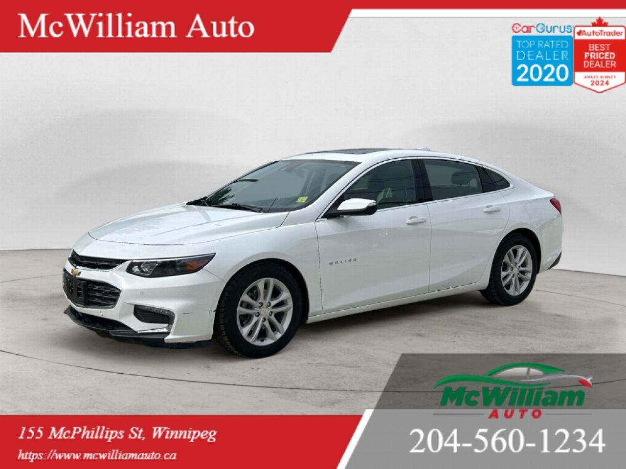 Used 2018 Chevrolet Malibu Hybrid | HTD LTHR SEATS | PANO ROOF | PREMIUM SOUND SYSTEM | for sale in Winnipeg, MB