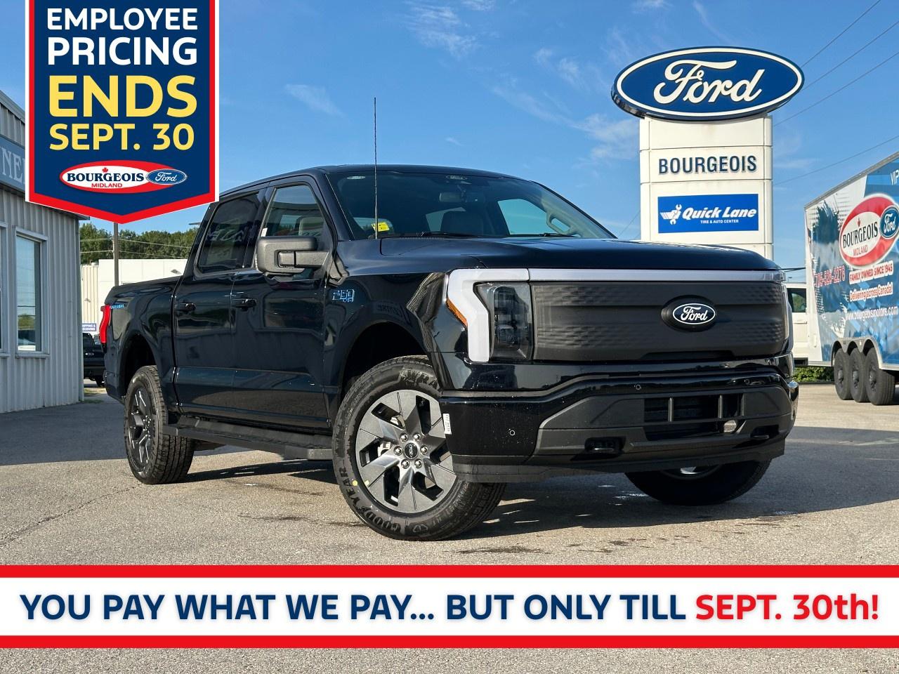 New 2025 Ford F-150 Lightning Flash 4WD SuperCrew 5.5' Box for sale in Midland, ON
