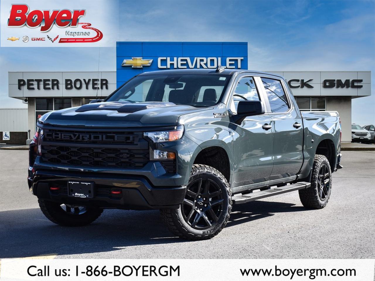 New 2026 Chevrolet Silverado 1500 Crew Cab Short Box 4-Wheel Drive Custom Trail Boss for sale in Napanee, ON