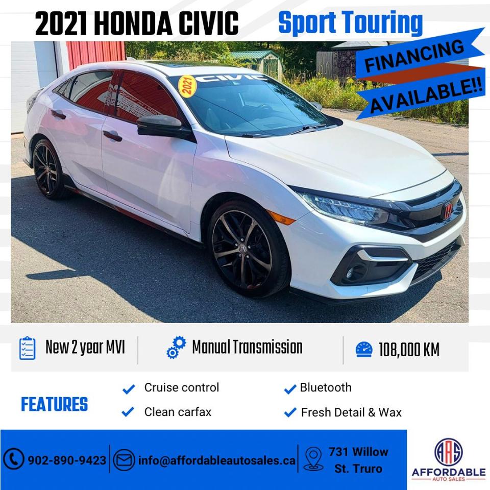 Used 2021 Honda Civic Sport Touring for sale in Truro, NS