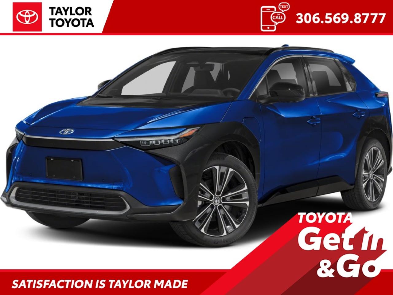 New 2025 Toyota bZ4X 1.99% FINANCING AVAILABLE AND $5,000 OFF AFTER TAXES! FULL ELECTIC PLUG IN for sale in Regina, SK