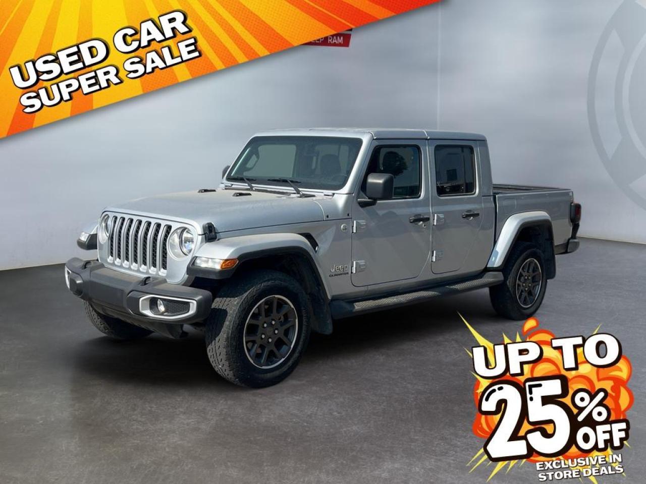 Used 2022 Jeep Gladiator Overland 3.6L V6 - Leather - Tow Pkg - Navigation - Box Liner - Remote Start - Heated Seats & Steering Wheel - Trail Rated 4x4 for sale in Lethbridge, AB