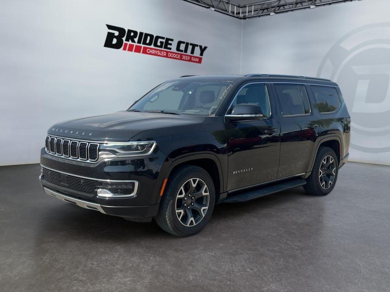 Used 2023 Jeep Wagoneer 3.0L Twin Turbo - 4x4 - Series III - Quadra-Lift Air Suspension - Leather - 2nd Row Heated Seats - Remote Start - Heads Up Displ for sale in Lethbridge, AB
