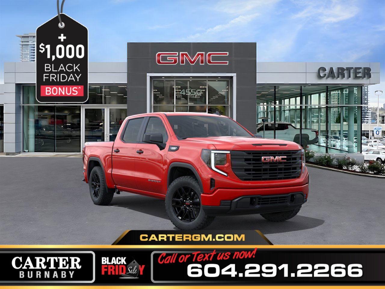 New 2026 GMC Sierra 1500 PRO 4WD | 2.7L TURBOMAX ENGINE/HD REAR CAMERA for sale in Burnaby, BC