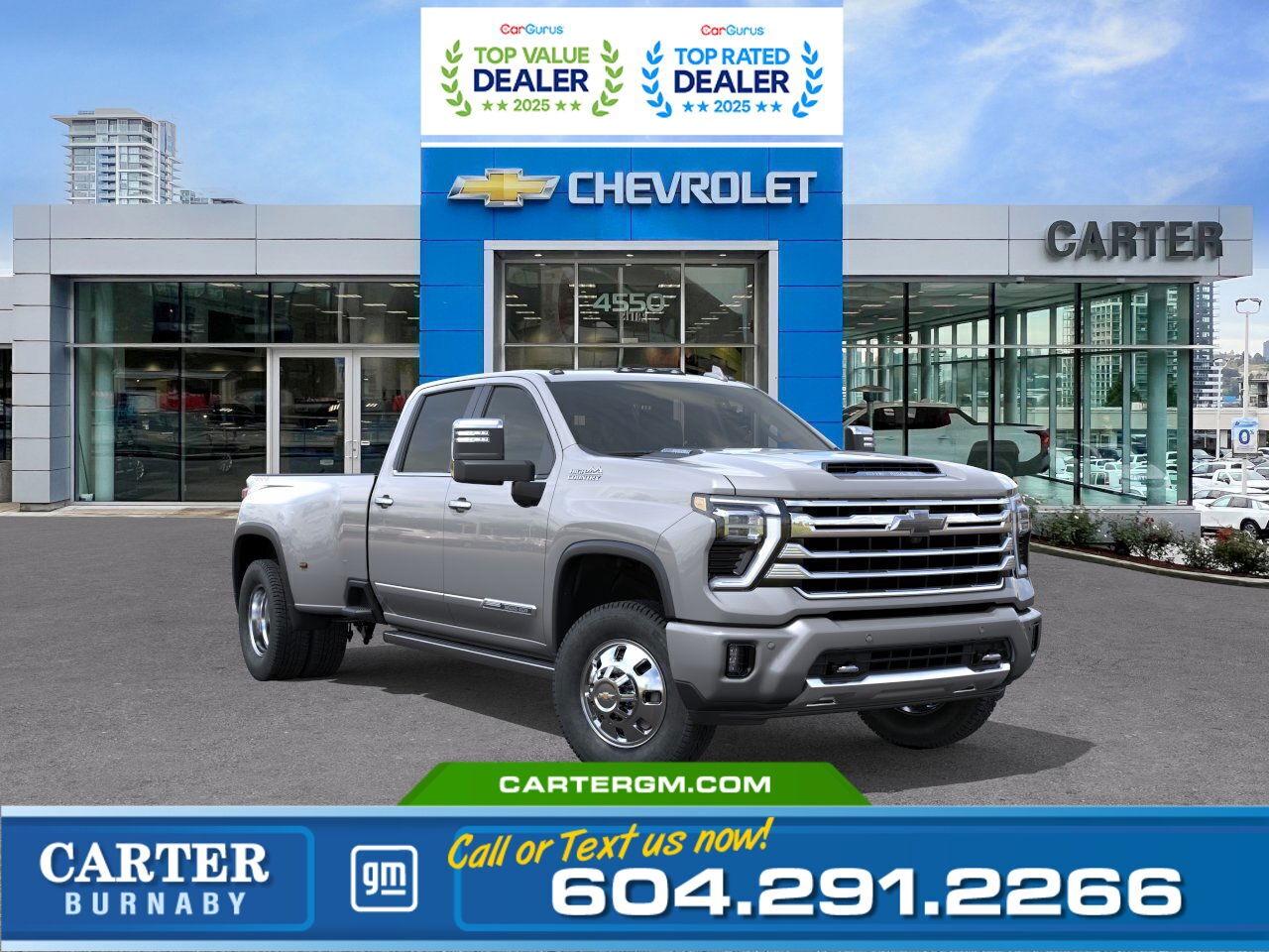 New 2026 Chevrolet Silverado 3500 HIGH COUNTRY 4WD | 6.6L ENG/PWR SUNROOF/PWR SEATS for sale in Burnaby, BC