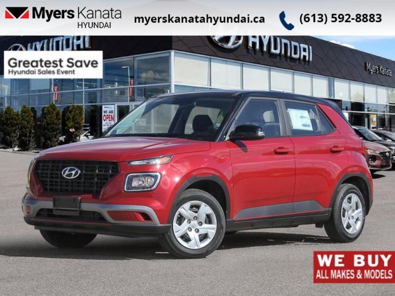 New 2026 Hyundai Venue Essential IVT  - $92.98 /Wk for sale in Kanata, ON