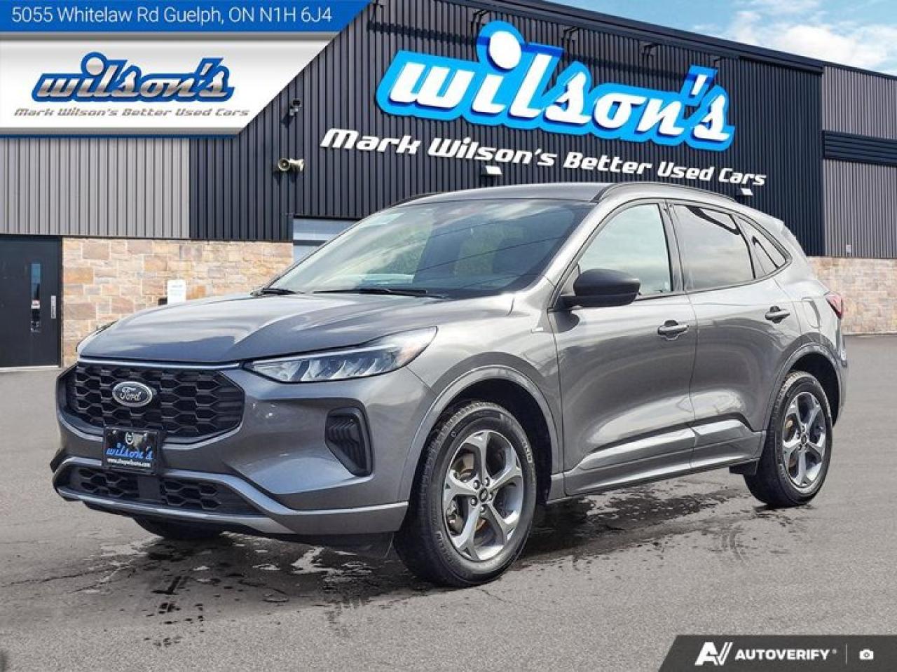 Used 2024 Ford Escape ST-Line Hybrid AWD | Heated Seats + Steering | Remote Start | Split Leather | and More ! for sale in Guelph, ON