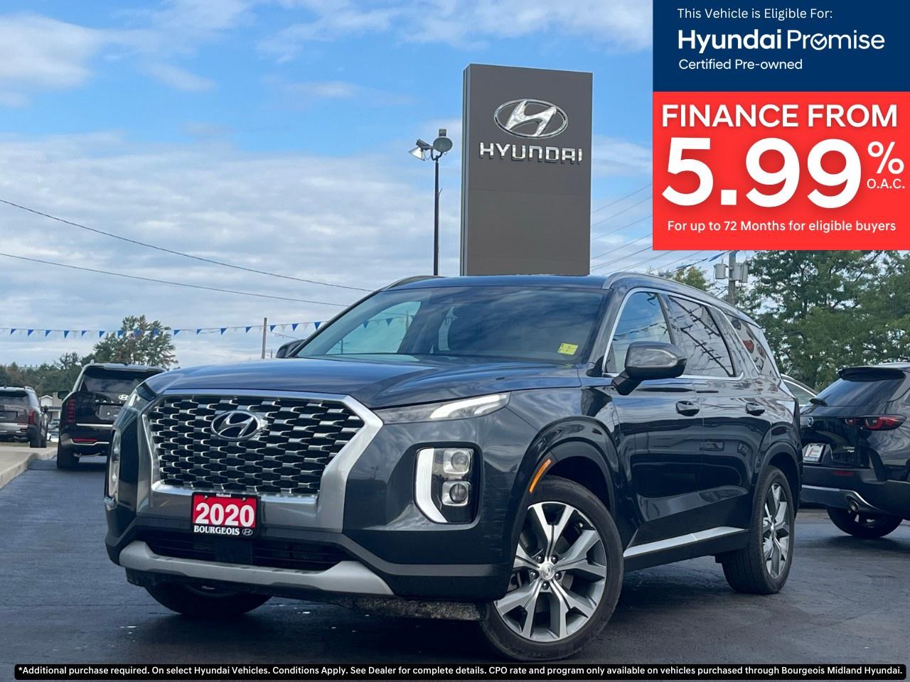 Used 2020 Hyundai PALISADE Preferred 8-Passenger AWD for sale in Midland, ON