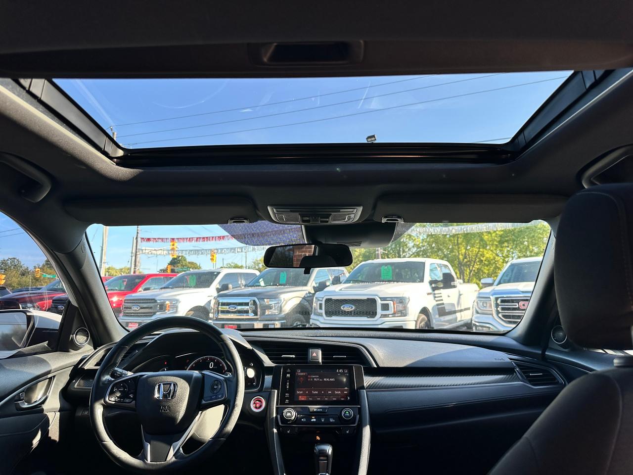 2018 Honda Civic Sport Honda Sensing Sunroof CarPlay RearCam A/C FM Photo