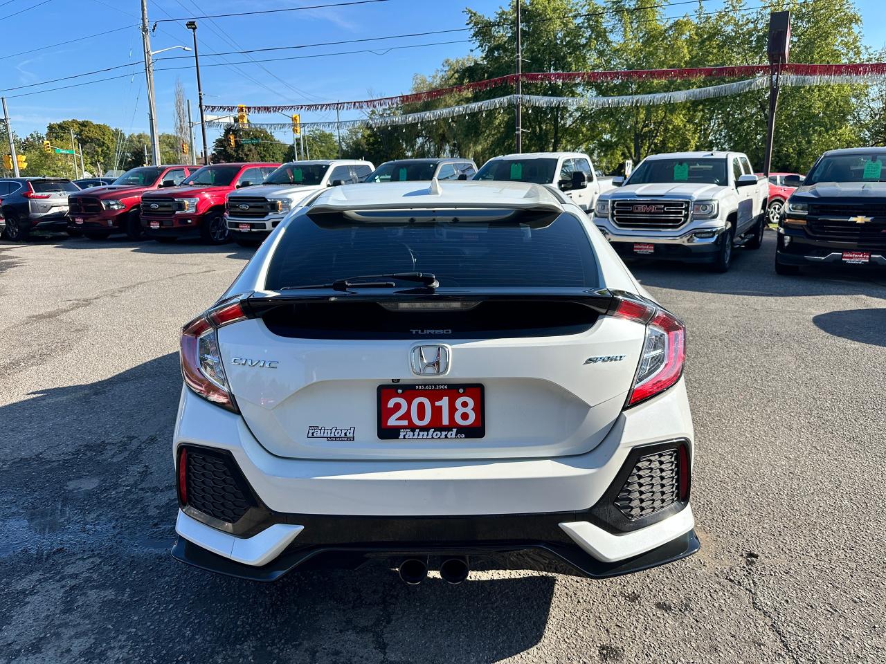 2018 Honda Civic Sport Honda Sensing Sunroof CarPlay RearCam A/C FM Photo