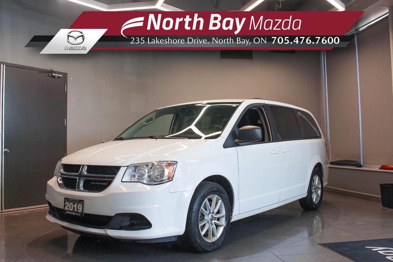 Used 2019 Dodge Grand Caravan CVP/SXT CLOTH UPHOLSTERY - DVD PLAYER - STOW 'N GO SEATING for sale in North Bay, ON