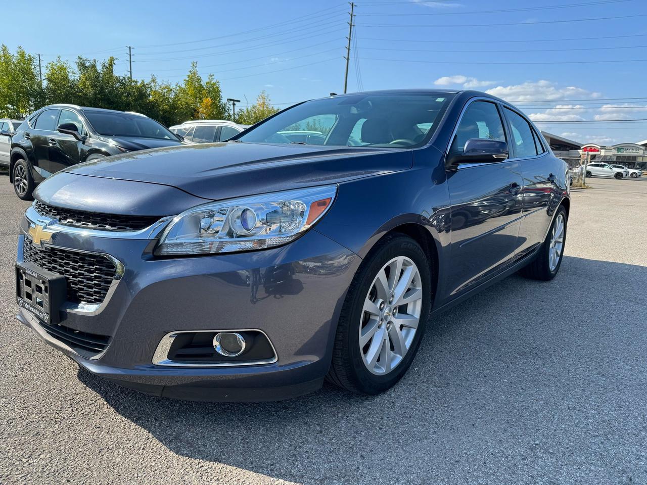 <div>2015 Chevrolet Malibu 2LT comes in excellent condition,,,,ONE OWNER ONLY,,,,LOW KILOMETRES,,,CLEAN CARFAX REPORT,,,runs & drives like brand new...Equipped with Backup Camera,  Power Steering Wheel, Power mirrors, heated mirrors, Power seats, heated seats, keyless entry, Power doors lock, Bluetooth, Cruise Control and much more....Fully certified included in the price, HST & Licensing extra, this vehicle has been serviced in 2016, 2017, 2018, 2019, 2020 & up to recent in Chevrolet Store...Service Records available upon request...Financing available with the lowest interest rates and affordable monthly payments............Please contact us @ 4 1 6 5 4 3 4 4 3 8 for more details....At Rideflex Auto we are serving our clients across G.T.A, Toronto, Vaughan, Richmond Hill, Newmarket, Bradford, Markham, Mississauga, Scarborough, Pickering, Ajax, Oakville, Hamilton, Brampton, Waterloo, Burlington, Aurora, Milton, Whitby, Kitchener London, Brantford, Barrie, Milton.......</div><div>Buy with confidence from Rideflex Auto...</div><div><br></div><div><br></div><div><br></div><div>&nbsp;&nbsp; &nbsp; &nbsp; &nbsp; &nbsp; &nbsp;</div>