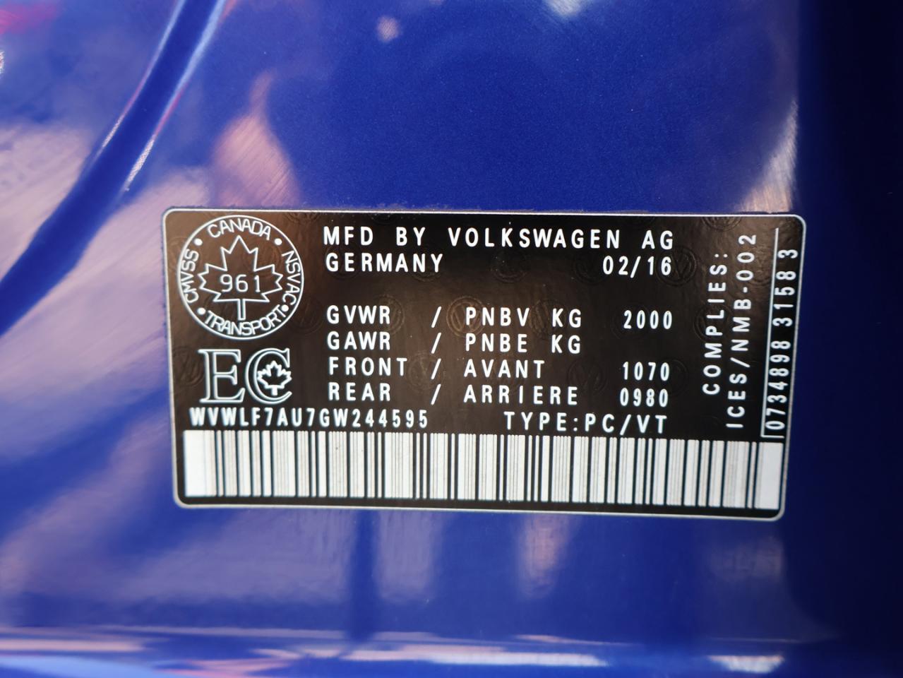 2016 Volkswagen Golf R 2.0T DSG AWD CERTIFIED CAMERA NAV BLUETOOTH LEATHER HEATED SEATS CRUISE ALLOYS - Photo #42