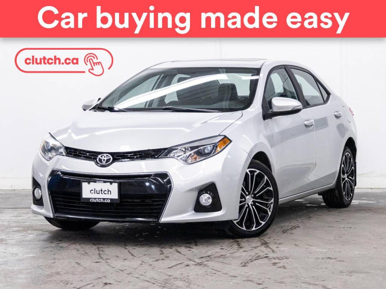 Used 2016 Toyota Corolla S w/ Upgrade Pkg w/ Heated Front Seats, Rearview Cam, Bluetooth for sale in Toronto, ON