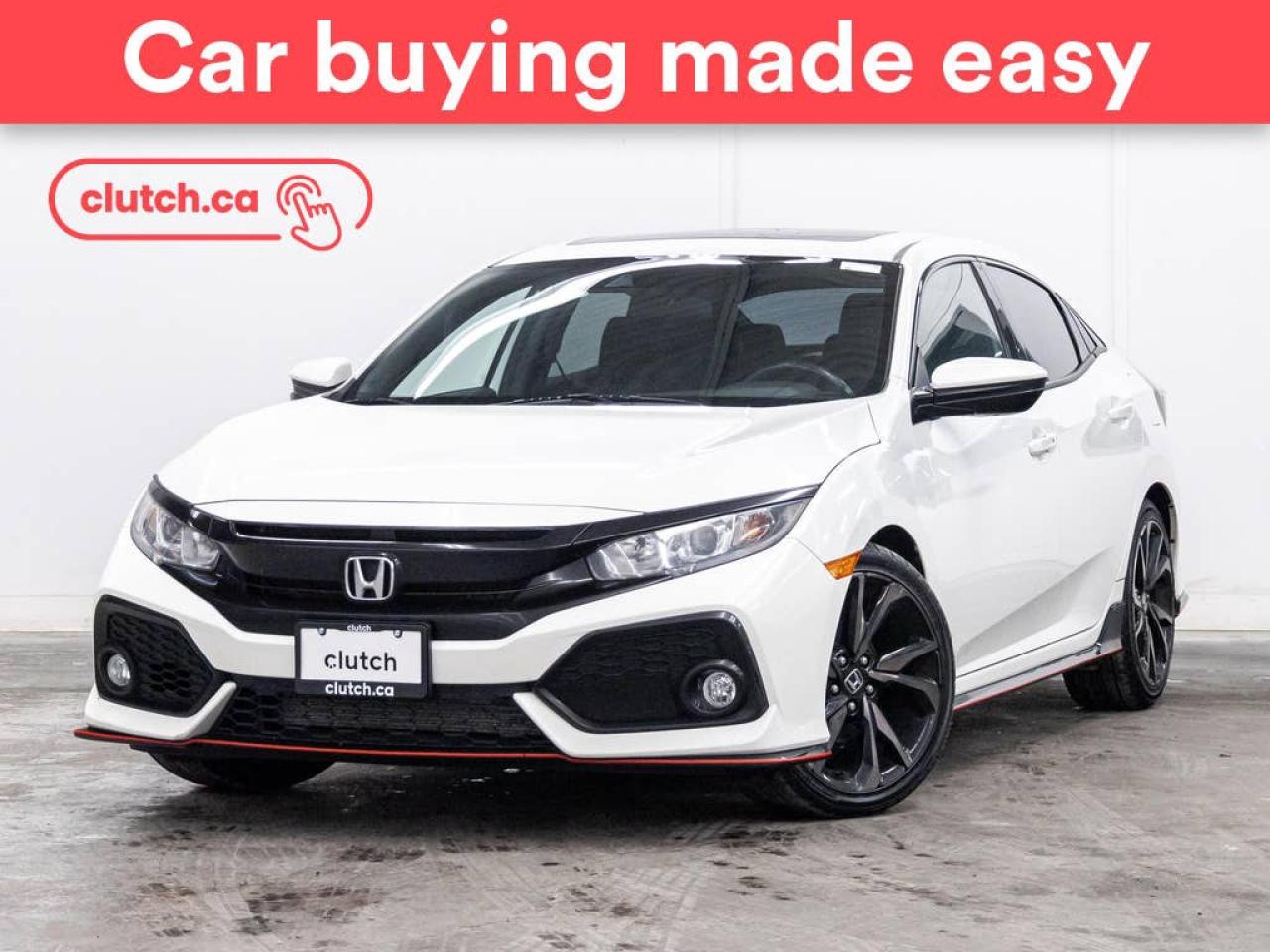 Used 2019 Honda Civic Sport w/ Apple CarPlay & Android Auto, Front Heated Seats, Power Moonroof for sale in Toronto, ON