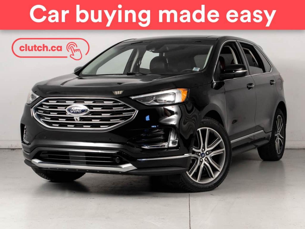 Used 2019 Ford Edge Titanium AWD w/ Apple CarPlay, Nav, Panoramic Moonroof for sale in Bedford, NS
