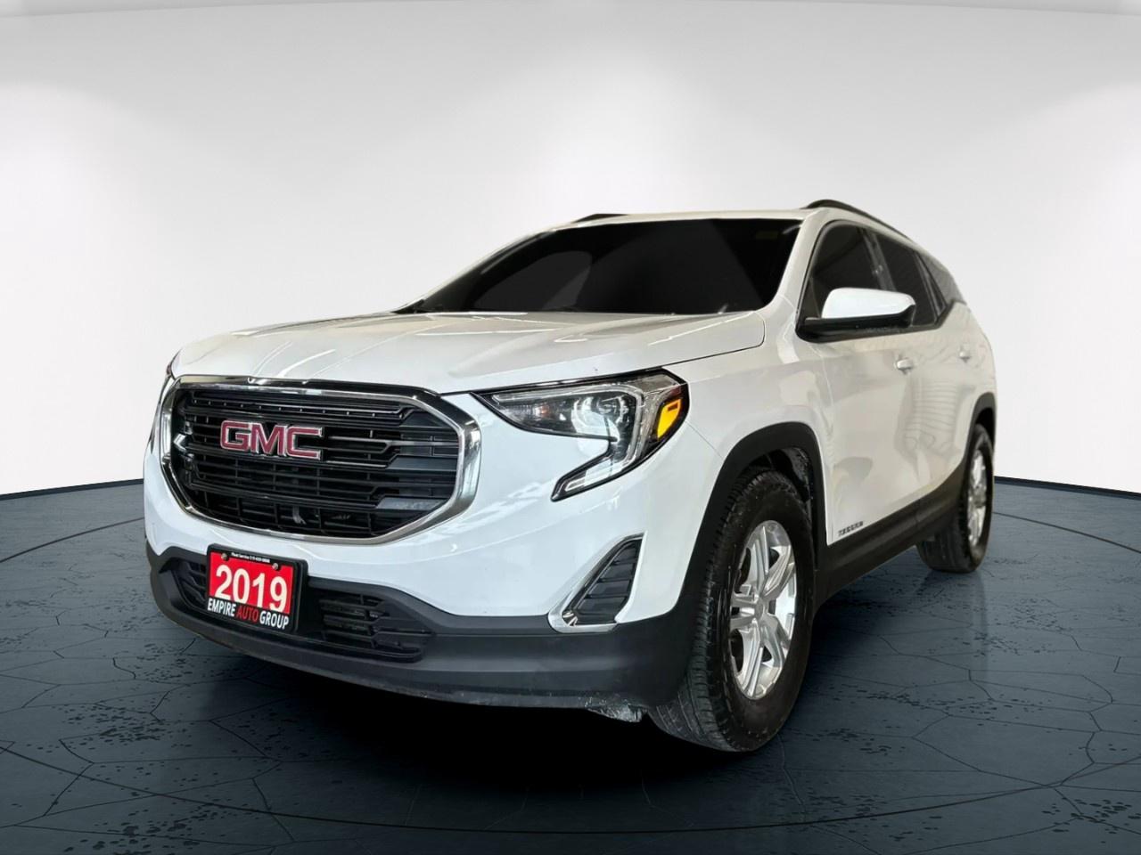 <a href=http://www.theprimeapprovers.com/ target=_blank>Apply for financing</a>

<p>The 2019 GMC Terrain SLE is a white, front-wheel-drive SUV, designed with efficient handling and a smooth ride thanks to its 1.5L 4-cylinder engine producing 170 horsepower at 5600 RPM. This vehicle is sure to become your reliable travel companion.</p> <p>Externally, it sports a refined look with durable alloy wheels and a classic white exterior. The SUVâs design combines utility with elegance, making it an appealing choice for those valuing both aesthetics and functionality. The interior is as inviting as it is practical, boasting heated seats and a leather-wrapped steering wheel ensuring comfort during your drive. Youll appreciate the convenience of power-adjustable seats and windows, making every drive tailored to your needs.</p> <p>Stay connected with smart device integration and enjoy modern connectivity through the built-in Wi-Fi hotspot. The sophisticated technology suite is further advanced with a backup camera to make parking maneuvers a breeze. For safety, this model integrates keyless entry and remote start features, adding an extra layer of convenience and confidence wherever your adventures take you.</p> <p>Perfect for families and individuals alike, the 2019 GMC Terrain SLE is ideal for those seeking comfort, technology, and variety in their driving experience. For more information and to arrange a test drive, contact our dealership today.</p><p>All our certified cars comes with 250 point inspection. 0 Down Payment Options Available. Whether its excellent, good, bad, no credit, collections, a discharged bankruptcy or proposal, even if your still in bankruptcy or proposal, have fines or parking tickets including 407 ETR fines, been divorced, young and no one will give you a shot, new to the country, have a fixed income or are currently self-employed, if you have the income we have the lenders that can get it done, you name it, there are lenders out there that will finance you!</p>                         <p><b>ALL CREDIT SITUATIONS ACCEPTED! Dont hesitate&nbsp;<a class=redborder href=apply.php target=_blank rel=noopener>APPLY NOW!</a></b></p>                         <p>*All payments shown are based on a 4.95%. Rate of borrowing a vehicle over qualified term based on the lender. Example: The cost of borrowing on a vehicle, at the purchase price of $10,000, at 4.95% rate of borrowing over 60 month term would be $43.45+HST weekly. Rates are subject to change without notice. Payments are available on approved credit. <b>Best Interest Rate</b>&nbsp;for your car loan Guaranteed!&nbsp;<i>Vehicle being presented might not be financeable; payments are available on approved credit.</i></p>                         <p><b>* All prices exclude HST and Licensing.&nbsp;</b><b>*At times, a down payment may be required for financing however we will do our best to achieve a $0 down payment.</b></p>                         <p><b>* Guaranteed Savings ask one of our representatives for details all in pricing with only HST extra and discounts offered on our vehicles and warranties. *Financing does NOT apply for As-Is vehicles.</b></p>                         <p><b>* As per OMVIC regulations&comma; this vehicle is not road worthy,  not safety certified and not licensed. Certification is available for $799. All our vehicles are in excellent condition and have been fully inspected by an in-house licensed mechanic. Each Empire Auto Group client is a satisfied guest, GUARANTEED!</b></p>                         <p>* Empire Auto Group shall not be held liable for any errors or omissions pertaining to information provided (whether orally, in writing, or in digital image form) on this website, included but not limited to: year, make, model, vehicle options (both hardware and software), vehicle condition, vehicle trim, accessories, mileage. Client is solely responsible for performing appropriate due diligence as it pertains to any and all information regarding the type, condition, options, vehicle trim, status, and history of vehicle before completing a transaction. The advertised price is a finance only price, if you wish to purchase the vehicle for cash additional $2,000 surcharge will apply. Applicable prices and special offers are subject to change with or without notice and shall be at the full discretion of Empire Auto Group.</p>                         <p>* Vehicle sold as seen as equipped. Cosmetic repairs & non safety items at customers cost if requested.</p>                         <p>This vehicle could be at any of our 3 locations - Empire Auto East (2293 Dundas St, London, ON) or Empire Auto West (282 Springbank Dr, London, ON) or Southdale Motors (284 Springbank Dr, London, ON). Please call us for more information.</p><br/><br/>Looking to Purchase or Finance a Gmc Terrain or just a Gmc Suv? We carry 100s of handpicked vehicles, with multiple Gmc Suvs in stock! Visit us online at <a href=https://empireautogroup.ca/?source_id=6>www.EMPIREAUTOGROUP.CA</a> to view our full line-up of Gmc Terrains or  similar Suvs. New Vehicles Arriving Daily!<br/>  	<br/>FINANCING AVAILABLE FOR THIS LIKE NEW GMC TERRAIN!<br/> 	REGARDLESS OF YOUR CURRENT CREDIT SITUATION! APPLY WITH CONFIDENCE!<br/>  	SAME DAY APPROVALS! <a href=https://empireautogroup.ca/?source_id=6>www.EMPIREAUTOGROUP.CA</a> or CALL/TEXT 519.659.0888.<br/><br/>	   	THIS, LIKE NEW GMC TERRAIN INCLUDES:<br/><br/>  	* Wide range of options that you will enjoy.<br/> 	* Comfortable interior seating<br/> 	* Safety Options to protect your loved ones<br/> 	* Fully Certified<br/> 	* Pre-Delivery Inspection<br/> 	* Door Step Delivery All Over Ontario<br/> 	* Empire Auto Group  Seal of Approval, for this handpicked Gmc Terrain<br/> 	* Finished in White, makes this Gmc look sharp<br/><br/>  	SEE MORE AT : <a href=https://empireautogroup.ca/?source_id=6>www.EMPIREAUTOGROUP.CA</a>