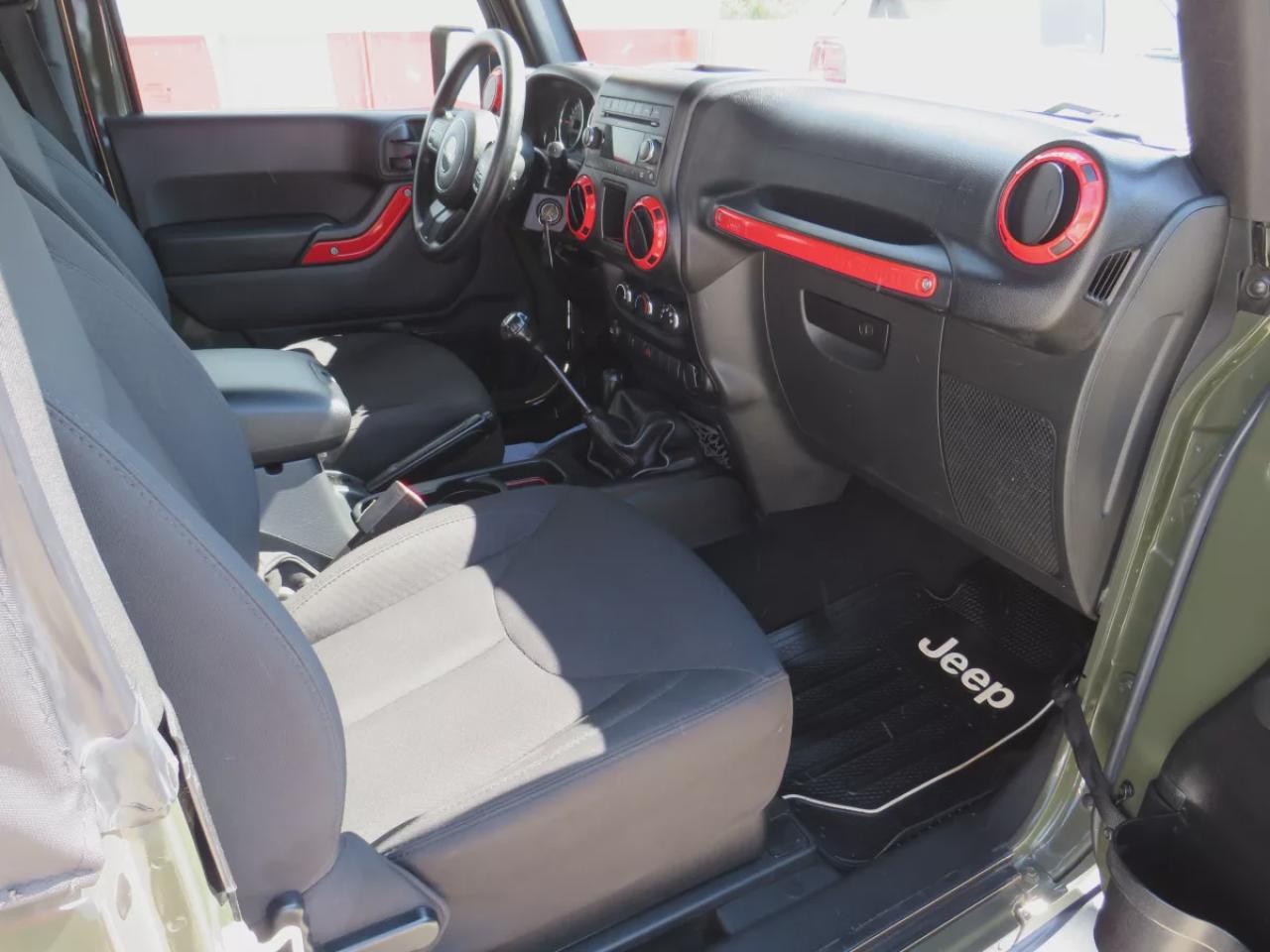 2015 Jeep Wrangler Sport (**SAFETY/CERTIFIED!!**MANUAL TRANSMISSION**4WD**ALLOY RIMS**RUNNING BOARDS**TRAILER HITCH**SOFT TOP**CUSTOM JEEP RUBBER FLOOR MATS**CRUISE CONTROL**) Photo