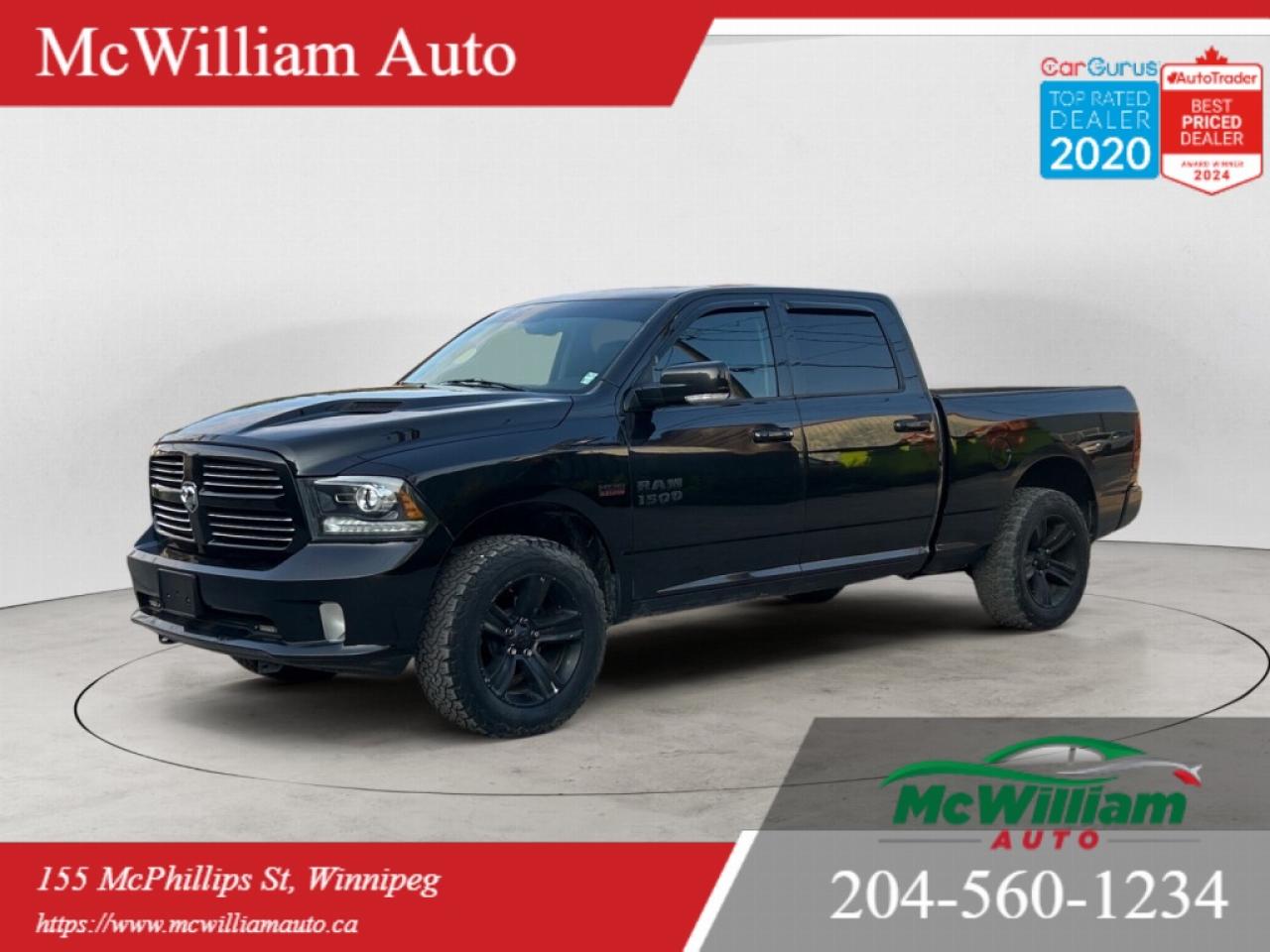 Used 2016 RAM 1500 Sport 4x4| 8.4 Touch Screen |HTD Seats & Wheel | 5.7 Hemi V8 | for sale in Winnipeg, MB