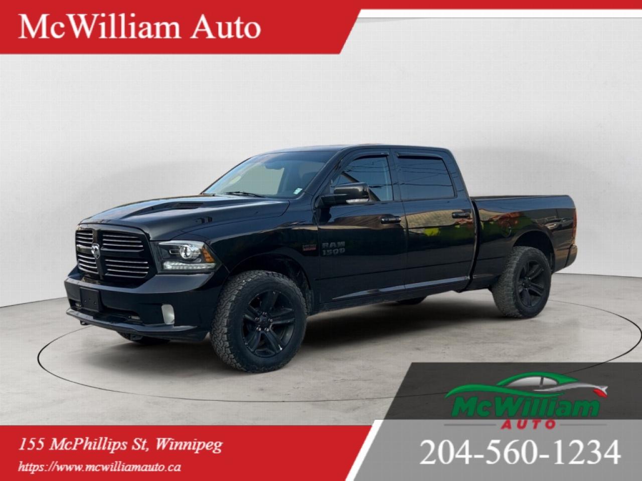 Used 2016 RAM 1500 Sport 4x4| 8.4 Touch Screen |HTD Seats & Wheel | 5.7 Hemi V8 | for sale in Winnipeg, MB