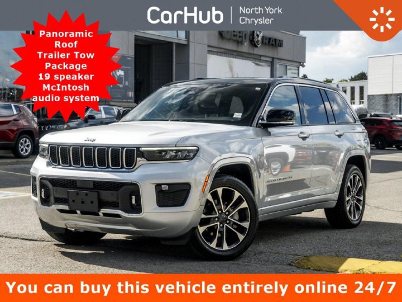 2024 Jeep Grand Cherokee Overland 4x4 Panoroof Trailer Tow Package 19 speaker McIntosh audio system Photo0