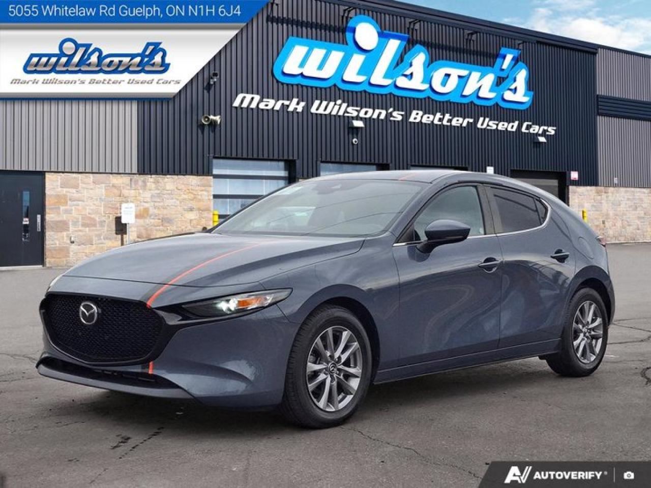 Used 2021 Mazda MAZDA3 Sport GS Hatchback | Leather | Sunroof | Heated Wheel + Seats | Power Seat | Rear Camera | and More ! for sale in Guelph, ON