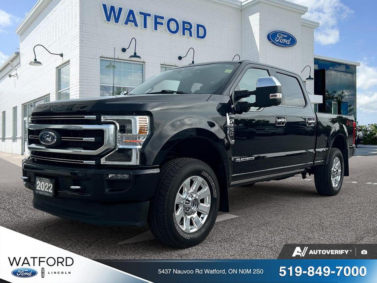 Used 2022 Ford F-250 Super Duty SRW PLATINUM 4WD CREW CAB 6.75' BOX for sale in Watford, ON