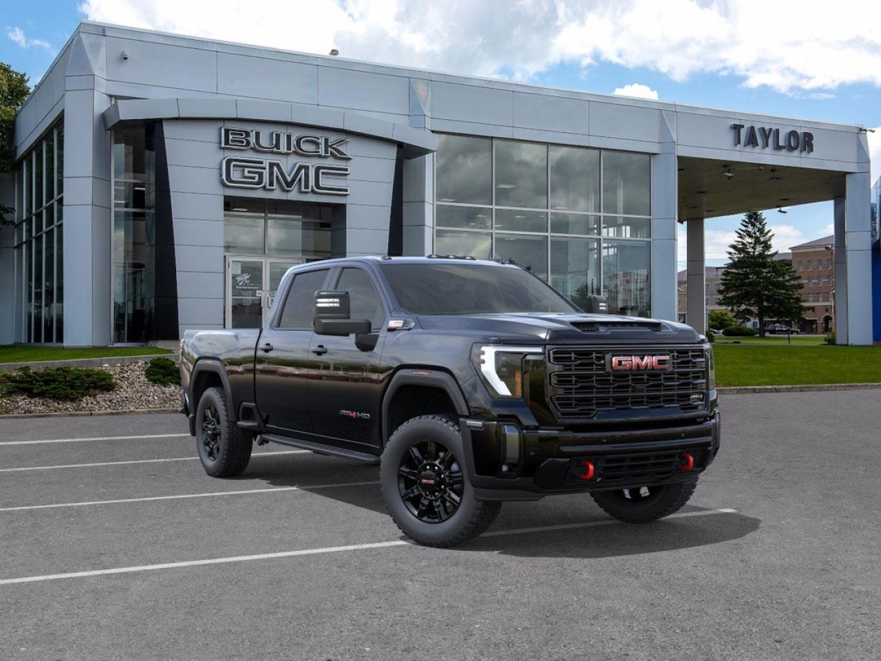 Welcome.    This onyx black sought after diesel  4X4 pickup   has an automatic transmission. To apply right now for financing use this link : https://www.taylorautomall.com/finance/apply-for-financing/  See dealer for details.  HST, licensing, and Federal luxury tax (if applicable) are extra.  Come by and check out our fleet of 70+ used cars and trucks and 160+ new cars and trucks for sale in Kingston.  o~o