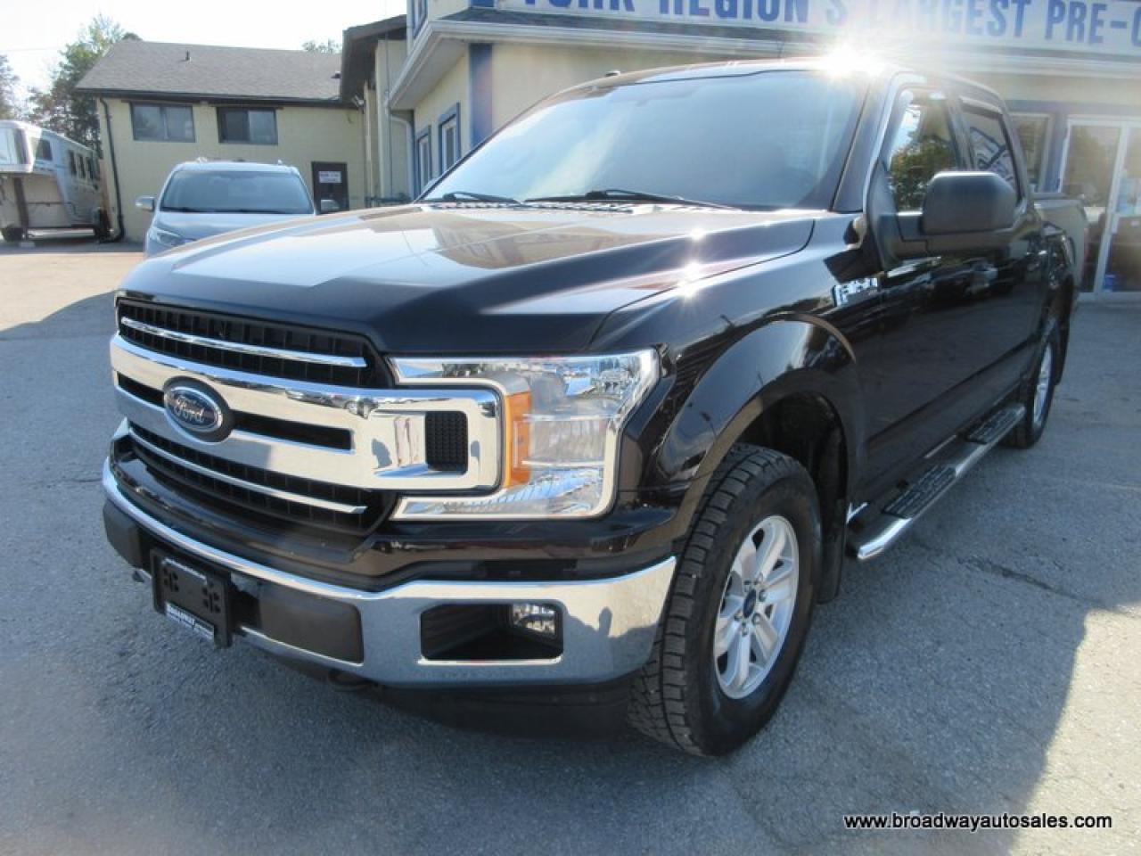 Used 2018 Ford F-150 WORK READY XLT-PACKAGE 6 PASSENGER 5.0L - V8.. 4X4.. CREW-CAB.. SHORTY.. TRAILER BRAKE.. BACK-UP CAMERA.. BLUETOOTH SYSTEM.. KEYLESS ENTRY.. for sale in Bradford, ON