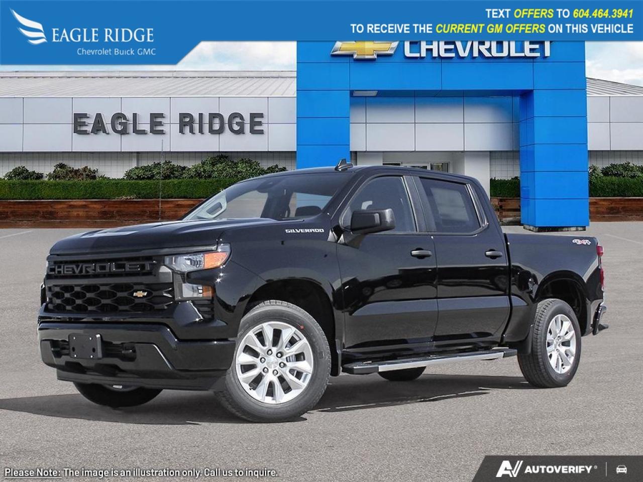 New 2026 Chevrolet Silverado 1500 Custom Bluetooth, voice control, six-speaker audio, automatic braking, lane-keeping assist, forward collision warning, pedestrian detection, and HD rearview camera. for sale in Coquitlam, BC